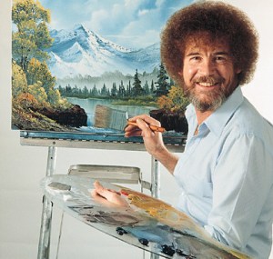 Bob Ross, a genuine legend.